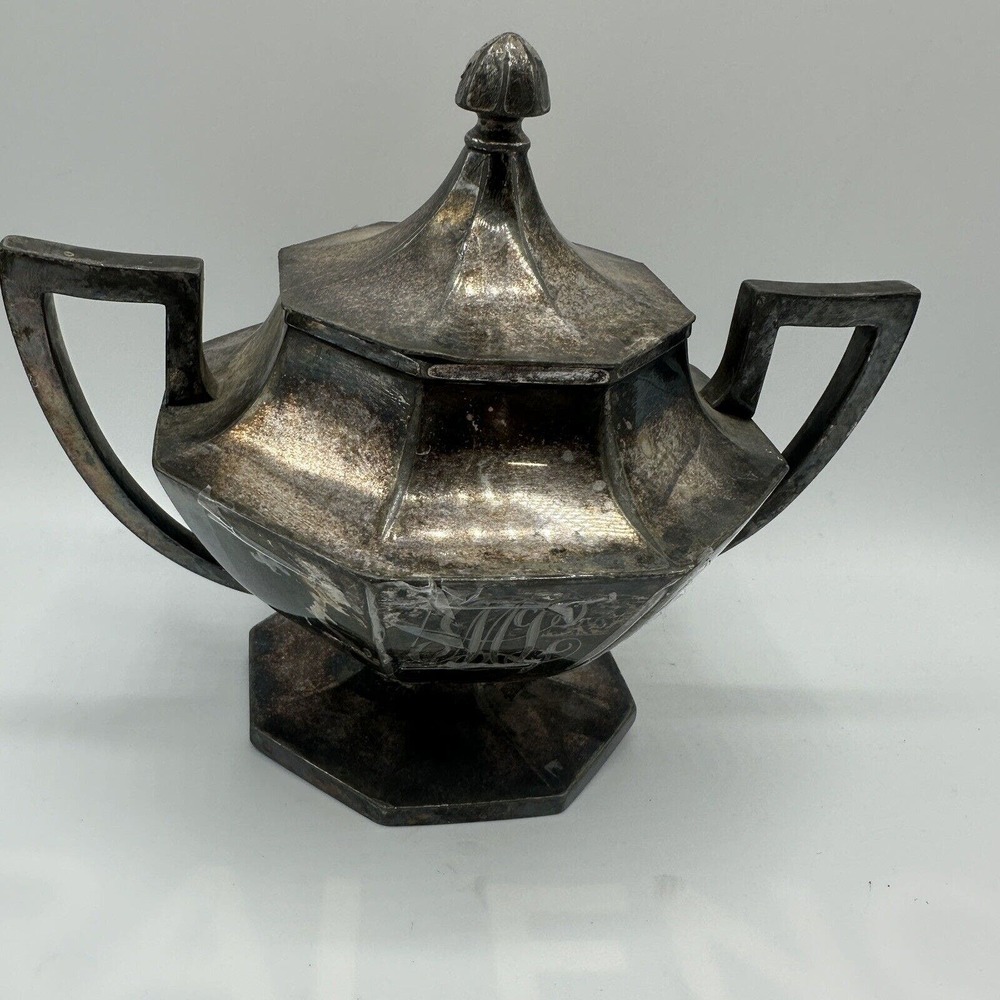 Wilcox Silver Plate Co Sugar Bowl with Lid Year 1951